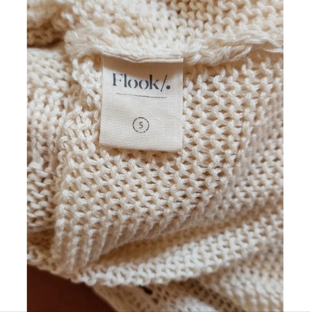 FLOOK THE LABEL Lyanah Crochet Cover-Up Dress in White - Picture 10 of 14